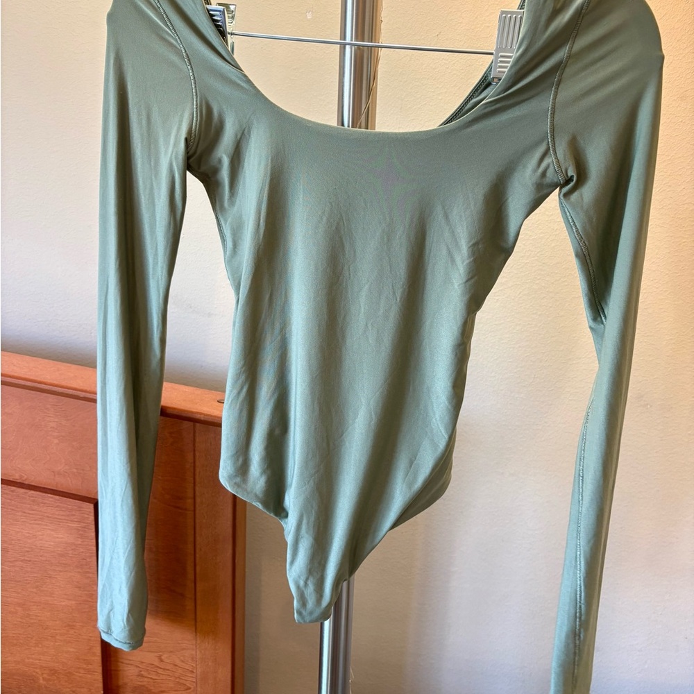 American Eagle Outfitters Sage Green Bodysuit
